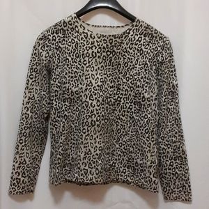 Kim Rogers long sleeve animal print blouse